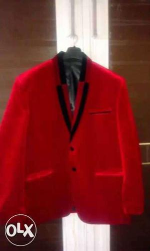 Men's Red Formal Suit Jacket