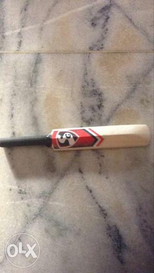 Red, White And Black Cricket Bat