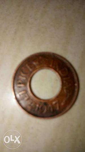 Round Brown Pice Coin