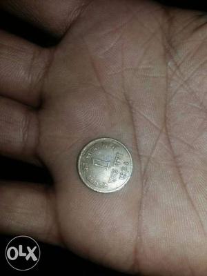 Round Silver 1 Coin
