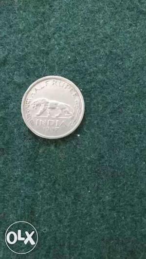 Round Silver India Coin