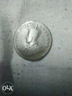 Silver Round George V King Emperor Coin