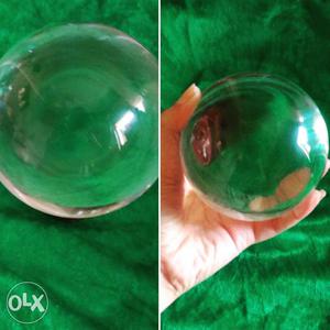 1.5 kg Crystal gazing ball. 10cm