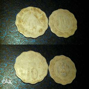 10 pesa old coins