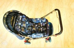 Baby's Black And Blue Umbrella Stroller