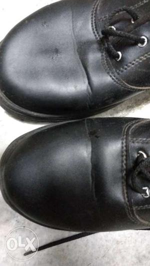 Black casual school shoes