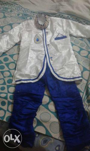 Blue And White Cultural Suit