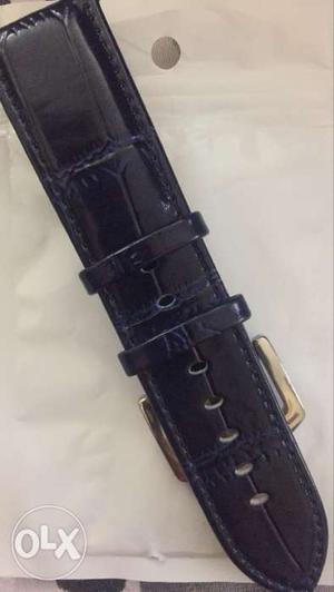 Blue Leather Watch Strap