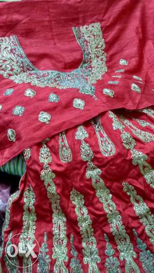Bridal red lehanga new for sale