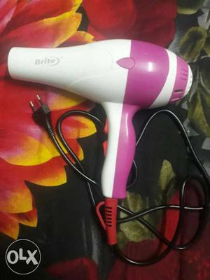 Brite hair dryr...on 10 days used... two heating