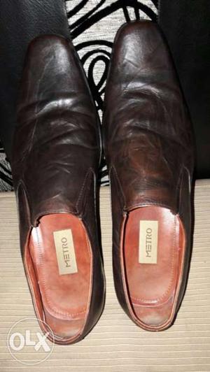 Brown Metro Leather Loafers