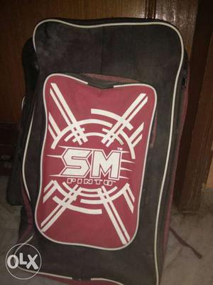 Cricket kit bag with all its accessories