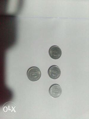 Four Round Silver 10 Coins