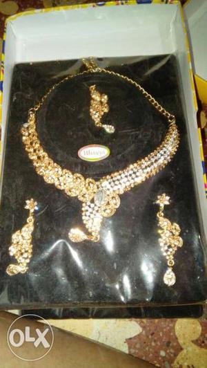 Gold and Silver Diamond set