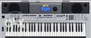 Grey And Black Electronic Keyboard