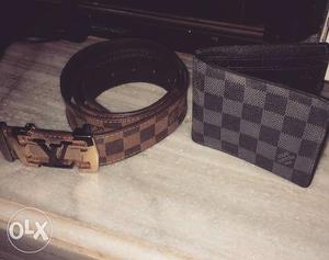 Lv Belt and Wallet Combo