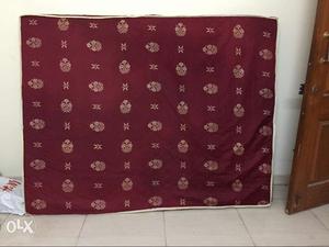 Maroon And Pink Floral Mattress