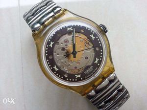SWATCH swiss Skeleton 23 Jewels Automatic watch AG See