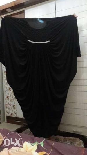Women's Black Batwing Dress
