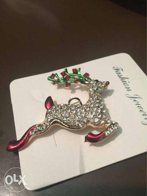 Beautiful n Adorable Deer brooch pin