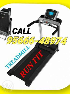 Black And Silver Run Fit Treadmill