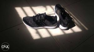 Black And White Adidas Running Shoes
