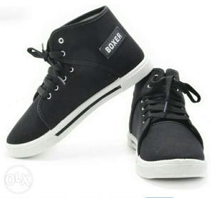 Black Canvas Sneakers (Size: 10) Completely new. Unworn.