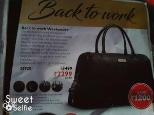Black Leather Tote Bag Mailer