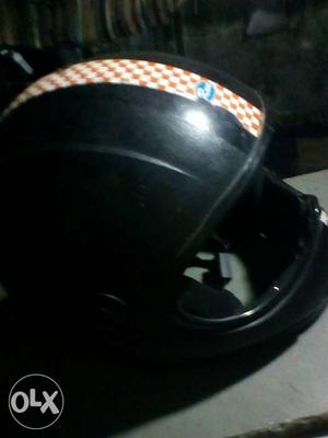 Black Red And White Checked Full Face Motorcycle Helmet