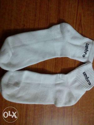 Brand new white colour umbro socks unused size median very
