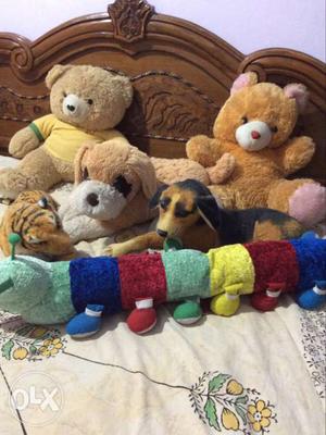 Branded soft toys good in condition