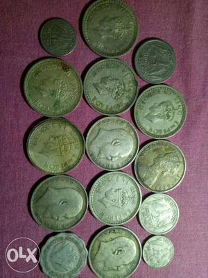 Coins ranging from  to ,of colonial india