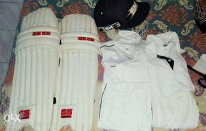 Cricket Kit - Leg Pads, Adjustable Helmet and 2