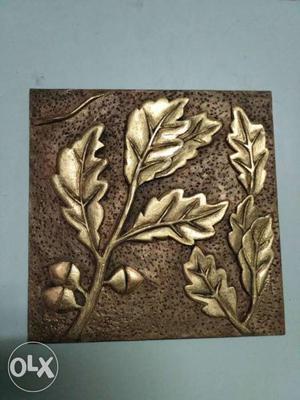 Gold Leaf Emboss hand carved