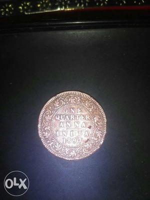 I want to sell my real old coin one quarter Anna
