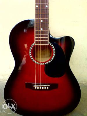 Kaps ST10 Rose Wood Red Burst Cutaway Acoustic Guitar