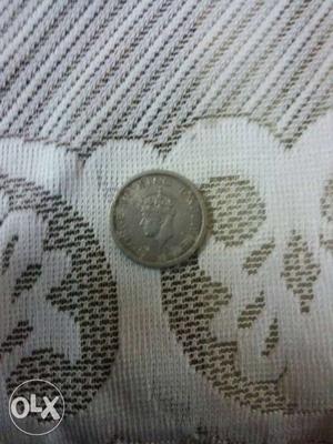 King George VI  one rupee coin negotiable