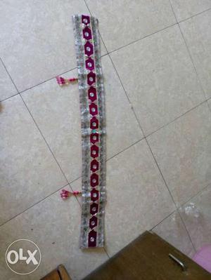 Nice toran with pink n silver combination n with