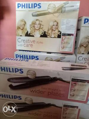 Philips Corded Hair Curler Iron Box And Philips Corded Hair