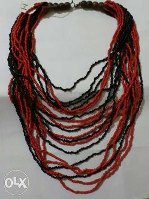 Red And Black Necklace