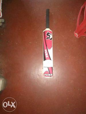 Red And White Puma Cricket Paddle