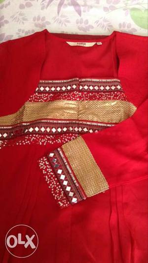 Red colour elegant kurti