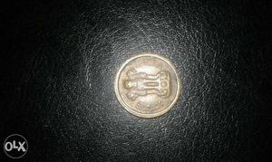 Round Gold Indian Coin