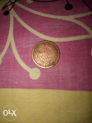 Round Gold Pice Indian Coin