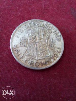  Round Half Crown Coin