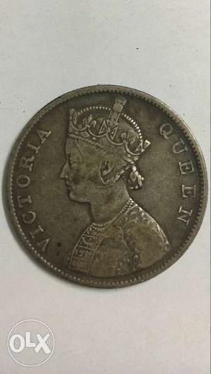 Round Victoria Queen Coin
