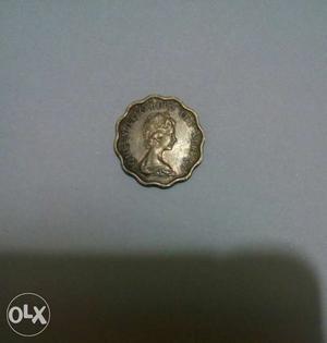 Scalloped Edge Silver Coin  cent