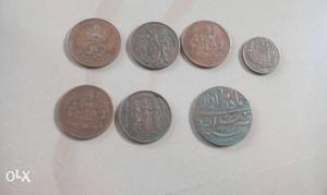 Seven Round Coins
