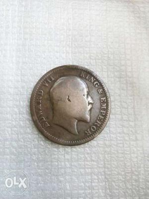Silver Edward The 7th Coin
