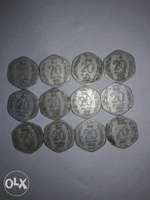 Silver India 20 Coins